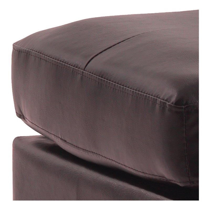 Glory Furniture Newbury G464-O Ottoman DARK BROWN Faux Leather