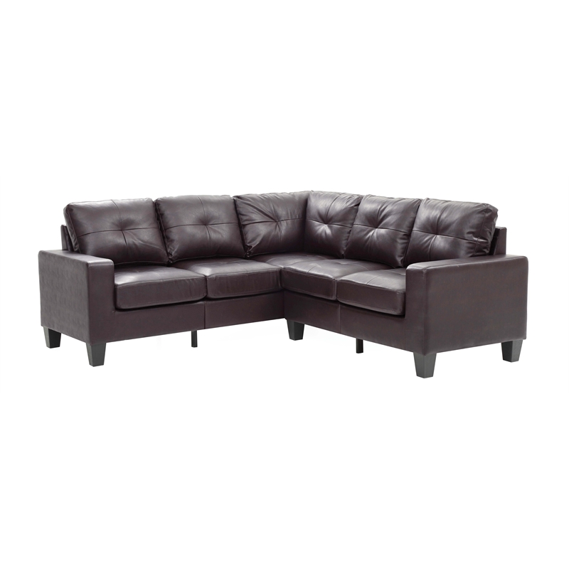 Glory Furniture Newbury G464B-SC Sectional Cappuccino Faux Leather