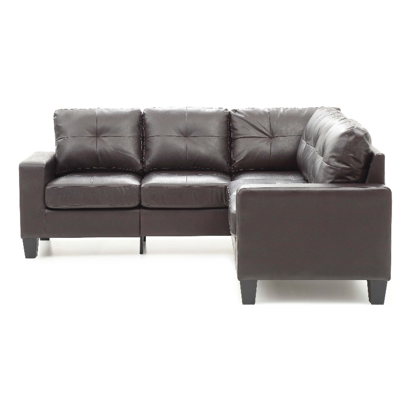 Glory Furniture Newbury G464B-SC Sectional Cappuccino Faux Leather