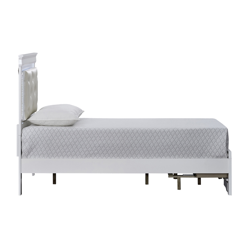 Glory Furniture Lorana G6590F-TSB Twin Bed Sparkling White
