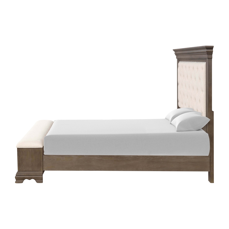 Glory Furniture Stirling G08300A-QB Queen Bed Brown with Gray Undertones