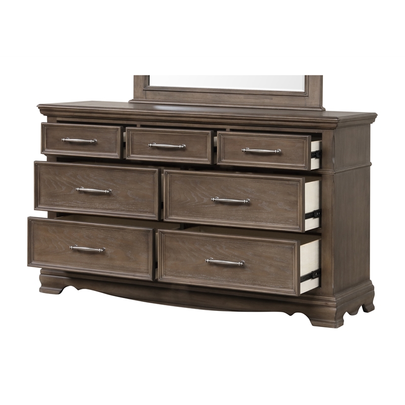 Glory Furniture Stirling G08300-D Dresser Brown with Gray undertones