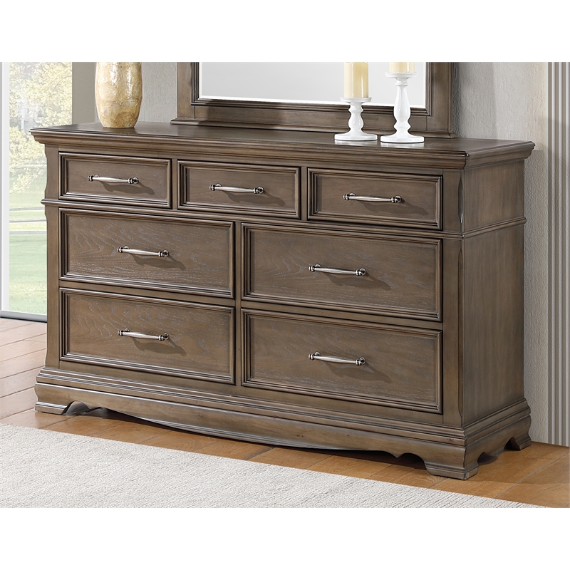 Glory Furniture Stirling G08300-D Dresser Brown with Gray undertones