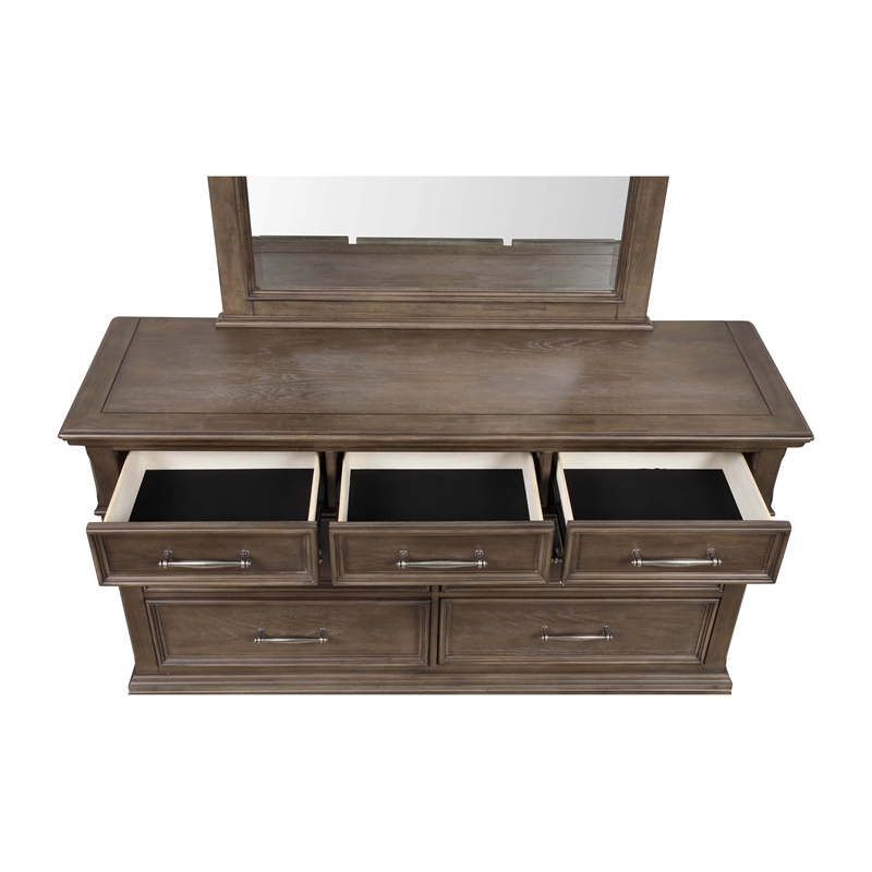 Glory Furniture Stirling G08300-D Dresser Brown with Gray undertones