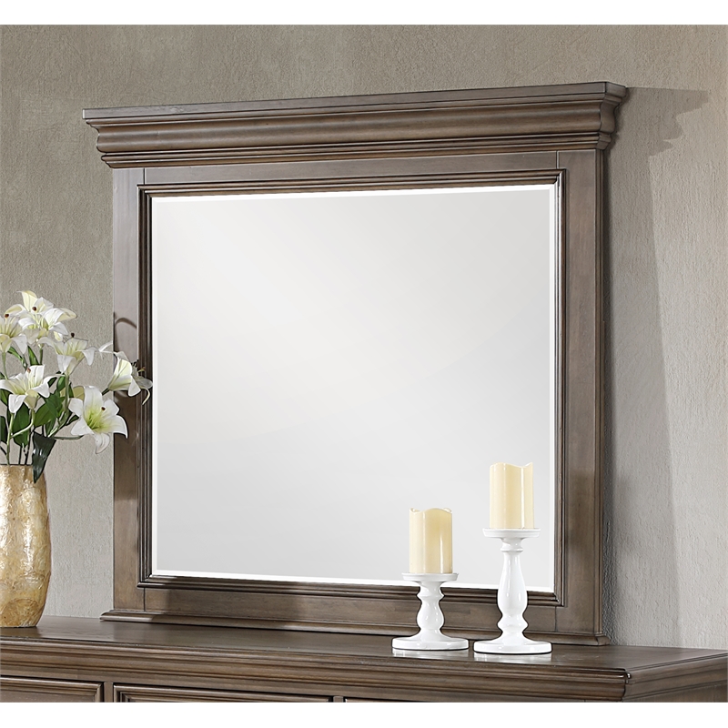 Glory Furniture Stirling G08300-M Mirror Brown with Gray  Undertones