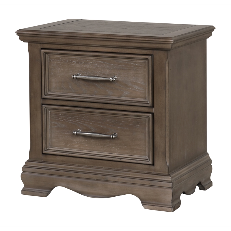 Glory Furniture Stirling G08300-N Nightstand Brown with Gray Understones