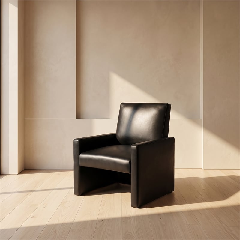 Glory Furniture Margate G00717-C Black Faux Leather Accent Chair