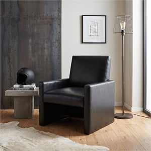 Glory Furniture Margate G00717-C Black Faux Leather Accent Chair