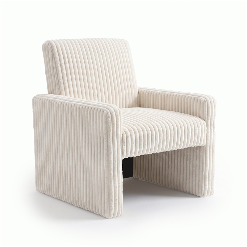 Glory Furniture Margate G00718-C White Teddy Fabric Accent Chair