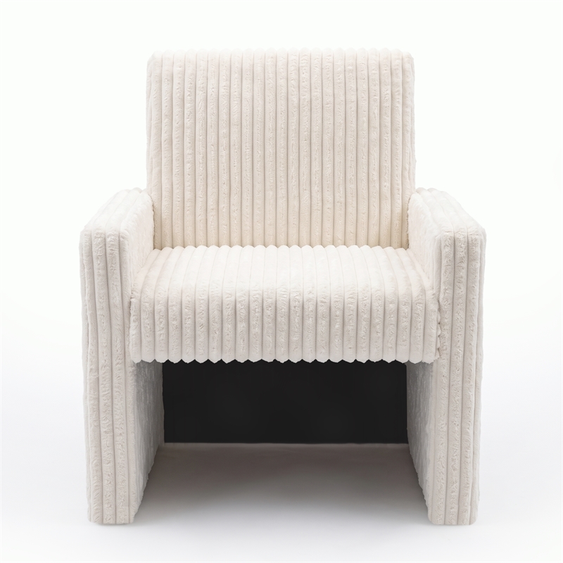 Glory Furniture Margate G00718-C White Teddy Fabric Accent Chair
