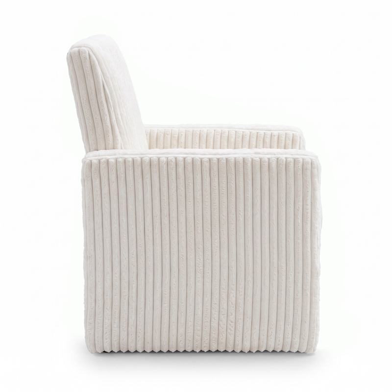 Glory Furniture Margate G00718-C White Teddy Fabric Accent Chair