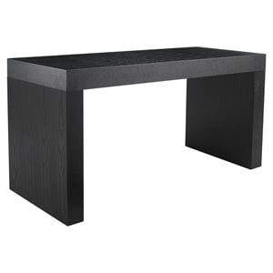 Sunpan Faro 57&quot Rectangular Modern Wood Counter Table in Black