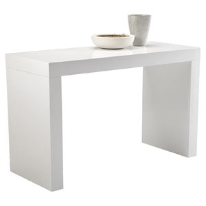 Sunpan Faro 57&quot Rectangular Modern Wood Counter Table in White