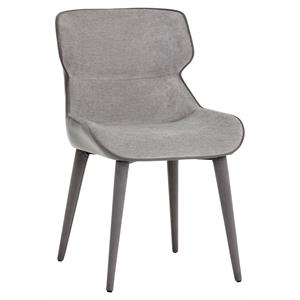 Sunpan Jesmond 18.5&quot Contemporary Fabric Dining Chair in Stone (Set of 2)