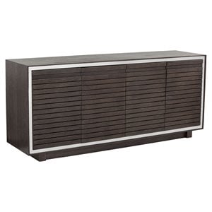 Sunpan Jakarta 71&quot Transitional Solid Wood Sideboard in Espresso