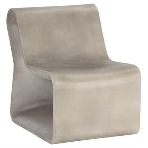Sunpan Odyssey 18&quot Contemporary Concrete Lounge Chair in Gray