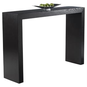 Sunpan Arch 47&quot Contemporary Wood Console Table in Dark Espresso/Black