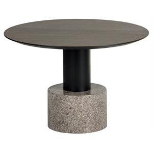 Sunpan Monaco 23.5&quot Contemporary Wood Coffee Table in Gray/Raw Umber