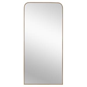 Sunpan Calabasas 36&quot Modern Metal Floor Mirror in Brushed Brass