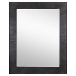 Sunpan Ventura 40&quot Contemporary Aluminum Wall Mirror in Gray