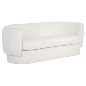 Sunpan Valence 17.75&quot Contemporary Fabric Sofa in Maya White