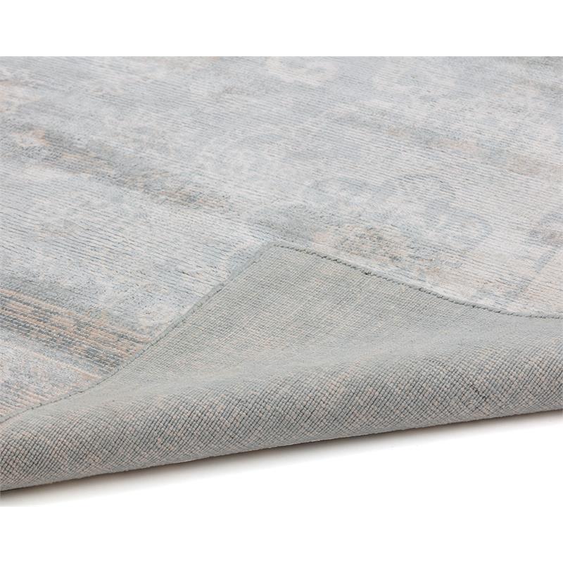 Sunpan Boca 9x12 Traditional Viscose Fabric Hand-Loomed Rug in Neutral Gray