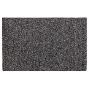 Sunpan Umea 5x8 Contemporary Wool Hand-Woven Rug in Black Finish