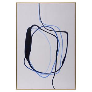 Sunpan 48&quot Modern Canvas and Wood Sketch Pad Wall Art in Multi-Color