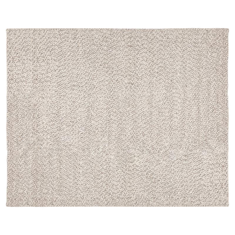 Sunpan Umea 8x10 Contemporary Wool Hand-Woven Rug in Gray Finish