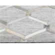 Sunpan Bordeaux 5x8 Modern Fabric Hand-Made Rug in Ivory/Gray