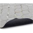 Sunpan Bordeaux 5x8 Modern Fabric Hand-Made Rug in Ivory/Gray