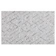 Sunpan Bordeaux 5x8 Modern Fabric Hand-Made Rug in Ivory/Gray