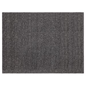 Sunpan Umea 9x12 Contemporary Wool Hand-Woven Rug in Black Finish
