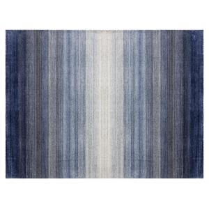 Sunpan Lagos 9x12 Modern Viscose Fabric Hand-Loomed Rug in Blue