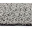 Sunpan Umea 5x8 Contemporary Wool Hand-Woven Rug in Silver Finish