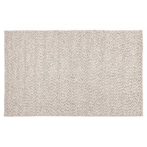 Sunpan Umea 5x8 Contemporary Wool Hand-Woven Rug in Gray Finish