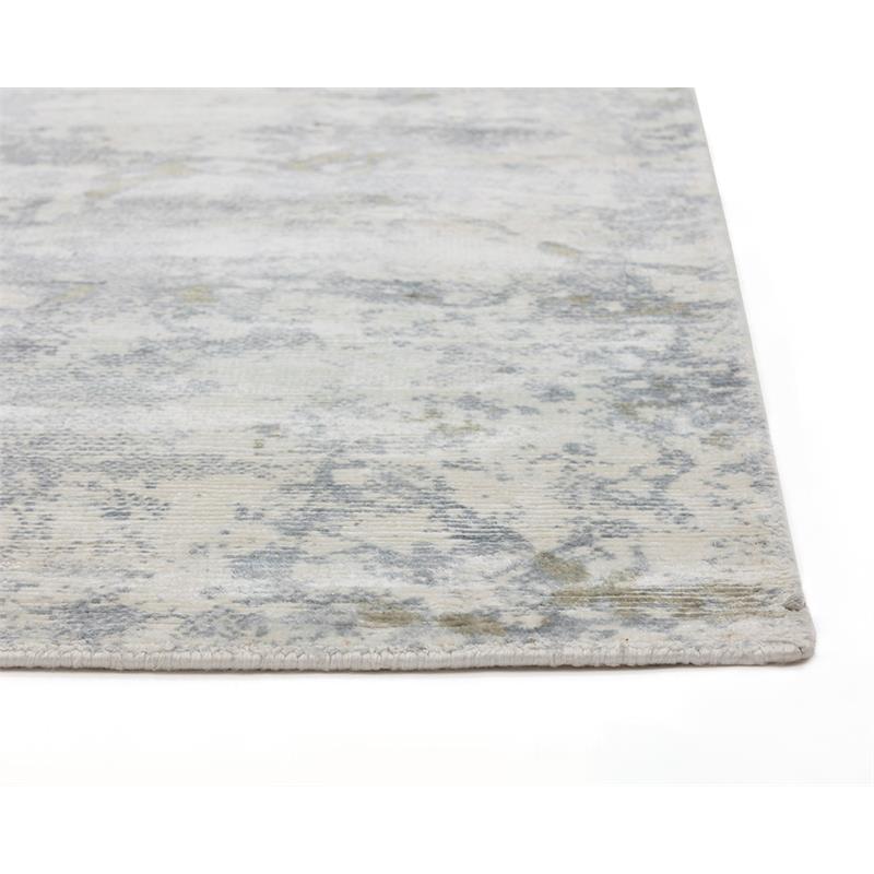Sunpan Marrakech 8x10 Modern Viscose Fabric Hand-Loomed Rug in Gray
