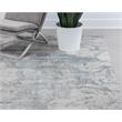 Sunpan Marrakech 8x10 Modern Viscose Fabric Hand-Loomed Rug in Gray