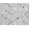 Sunpan Bordeaux 8x10 Modern Fabric Hand-Made Rug in Ivory/Gray