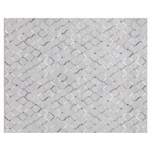 Sunpan Bordeaux 8x10 Modern Fabric Hand-Made Rug in Ivory/Gray