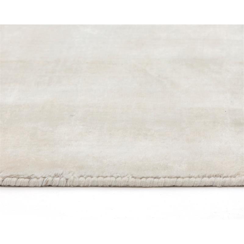 Sunpan Alaska 8x10 Modern Viscose Fabric Hand-Loomed Rug in White
