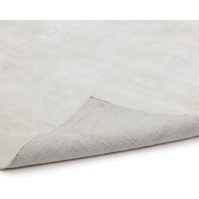Sunpan Alaska 8x10 Modern Viscose Fabric Hand-Loomed Rug in White