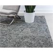 Sunpan Corfu 8x10 Modern Wool Hand-Tufted Rug in Blue/Charcoal