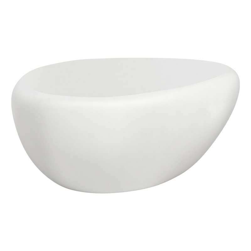 Sunpan Corvo Concrete Coffee Table - Small - White