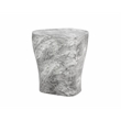 Sunpan Dali Concrete End Table - Large - Marble Look - Gray