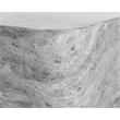 Sunpan Dali Concrete End Table - Small - Marble Look - Gray