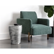 Sunpan Dali Concrete End Table - Small - Marble Look - Gray