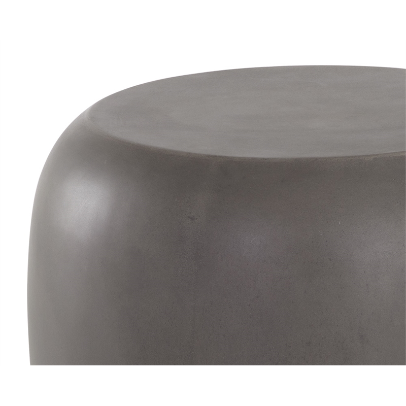 Sunpan Iolite Concrete End Table - Gray