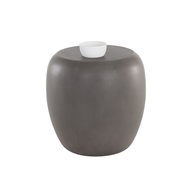 Sunpan Iolite Concrete End Table - Gray