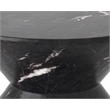 Sunpan Union Concrete End Table - Marble Look - Black